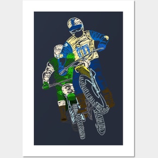 Vintage Motorcycle Motocross Posters and Art